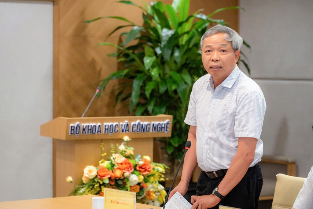 Ông Nguyễn Trung Chính, Chủ tịch HĐQT/Chủ tịch điều hành CMC phát biểu tại sự kiện