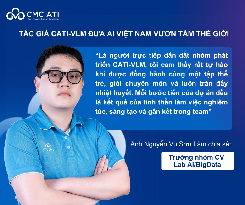 Anh Nguyễn Vũ Sơn Lâm - Trưởng nhóm CV Lab AI/BigData chia sẻ
