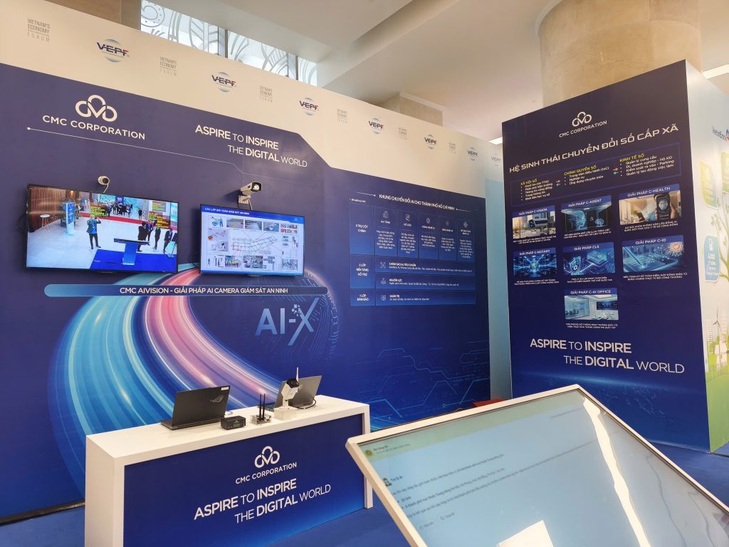 CMC đã trình diễn giải pháp AI Camera giám sát an ninh được nghiên cứu và phát triển bởi đội ngũ kỹ sư của Viện nghiên cứu ứng dụng công nghệ CMC